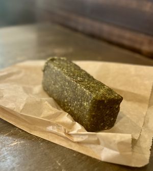 Pistachio-matcha energy Pistachio Matcha Bar *V/GF  at Oromo Cafe - Bucktown in Chicago