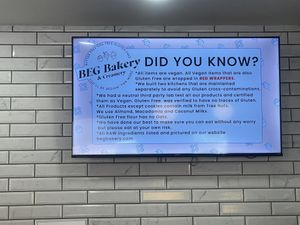 Very allergy friendly   at Beg Bakery in Scottsdale