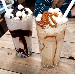 Oreo and biscoff milkshakes at Vemillion in Basingstoke