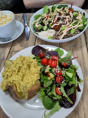 Coronation Chicken jacket potato at Vemillion in Basingstoke