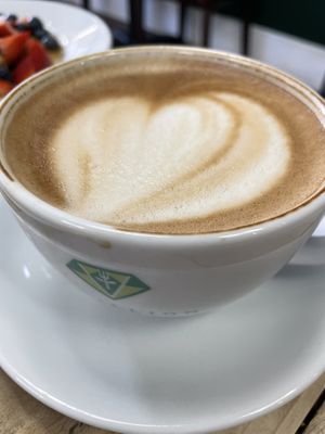 Oat lattee  at Vemillion in Basingstoke