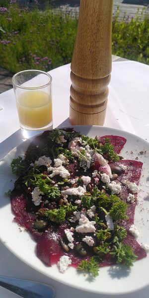 Frühstück mit Ingweshot at Mohren Bio Hotel in Deggenhausertal