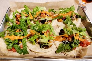 Vegan tacos (sweet potato)  at Frederick Social in Frederick