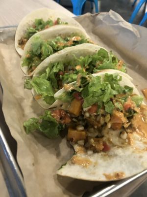 Sweet potato tacos  at Frederick Social in Frederick