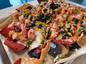 Vegan nachos at Frederick Social in Frederick
