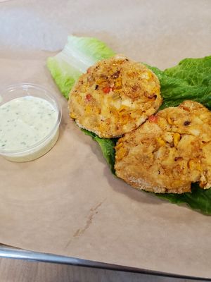 Hearts of palm crabcakes $12 at Frederick Social in Frederick