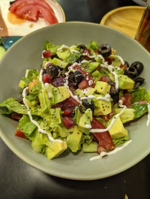 Avocado salad at Future Diner in Yerevan