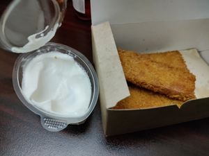 Tofu sticks and mayo at Future Diner in Yerevan