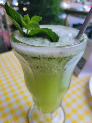 Mint lemonade at Future Diner in Yerevan