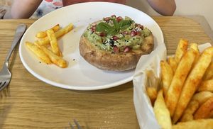 Avacado toast with pomegranate.   at Future Diner in Yerevan