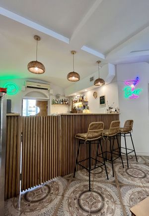 Bar area  at Future Diner in Yerevan