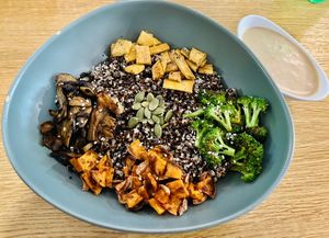 My Future bowl with peanut sauce  at Future Diner in Yerevan