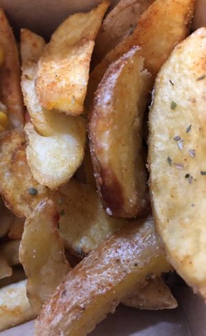 Home fries   at Future Diner in Yerevan