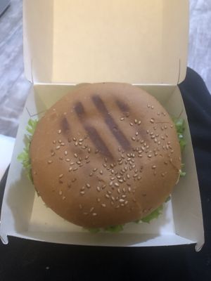 Mushroom burger   at Future Diner in Yerevan