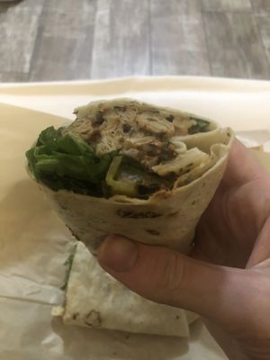 Shawarma wrap  at Future Diner in Yerevan