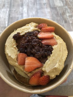 Peanut butter pancakes  at Future Diner in Yerevan