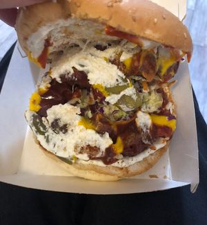 BBQ burger   at Future Diner in Yerevan