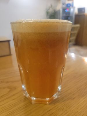 Apple juice at Future Diner in Yerevan