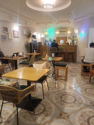 Inside at Future Diner in Yerevan