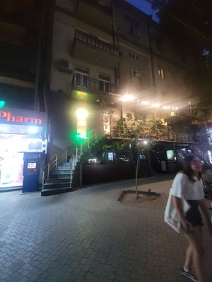 Outside at Future Diner in Yerevan