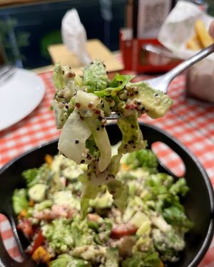Quinoa and avocado salad at Future Diner in Yerevan