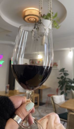Armenian wine  at Future Diner in Yerevan