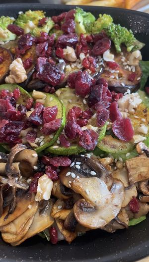 Roasted vegetables salads  at Future Diner in Yerevan