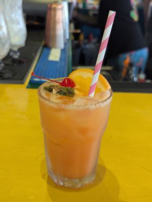 Fruit punch at Duffy's Esperanza in Vieques