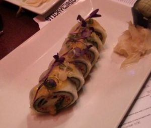 This is the roll that was specially made for me. Yummy! at Sticky Rice in Baltimore