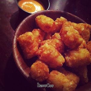 Tater Tots. Make sure to ask for the spicy VEGAN MAYO!! They have it! :) at Sticky Rice in Baltimore