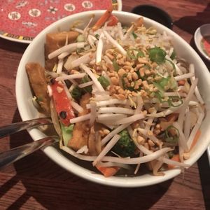 Tofu peanut coconut bowl with soba noodles at Sticky Rice in Baltimore