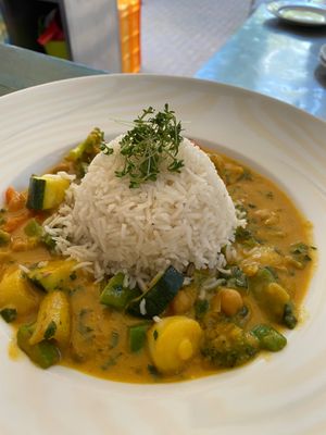 Kokos-Gemüsr-Curry at Gasthaus Die Laus in Bayreuth