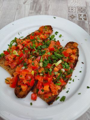 Franconian Bruschetta at Gasthaus Die Laus in Bayreuth