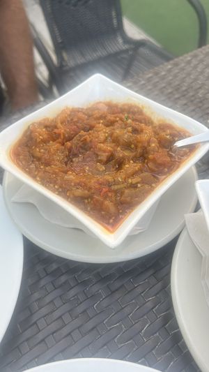 Eggplant tandoori   at Bombay Bistro in Rockville
