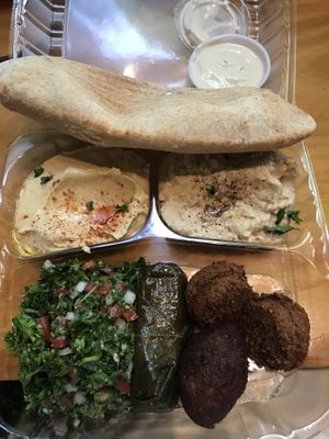Traditional Mezza Platter at Lebanese Taverna   at Lebanese Taverna in Rockville