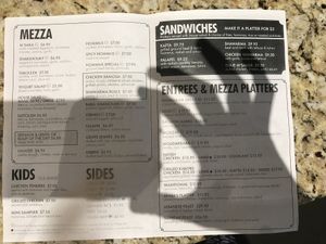 Lebanese Taverna menu  at Lebanese Taverna in Rockville