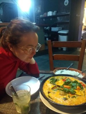 Huge (and delicious!) vegan moqueca. at Bar Zulu in Salvador