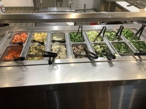 The different toppings  at GK Mongolian BBQ in Lodi