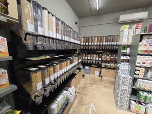 Dispensers at Natural Corner in Brussels