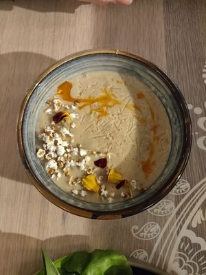 Toasted oatmeal soup at Nightshade in Vancouver