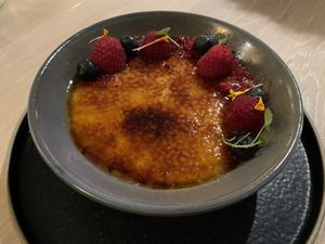 Crème brûlée  at Nightshade in Vancouver