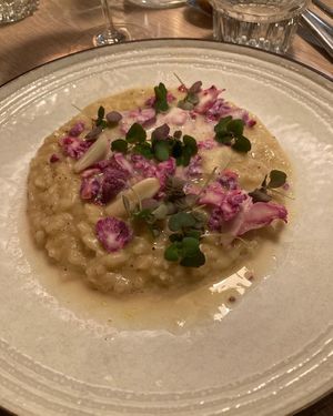 Cauliflower risotto  at Nightshade in Vancouver
