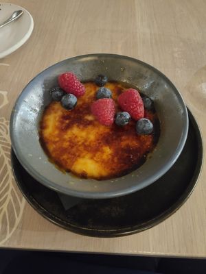 Yuzu Creme Brulee at Nightshade in Vancouver