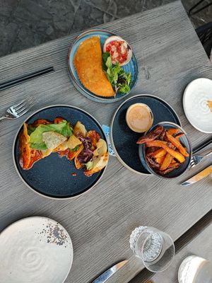 Fabulous food and our server Samantha made great recommendations on food and beverages.  We sat outside (the heaters were perfectly cozy).  Empanadas are a must! at Nightshade in Vancouver