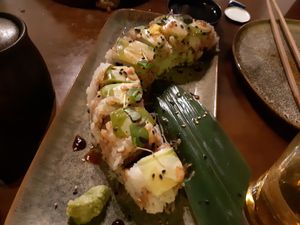 Un-dragon vegan sushi at Unsushi in Valencia