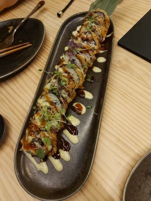 Vegan sushi at Unsushi in Valencia