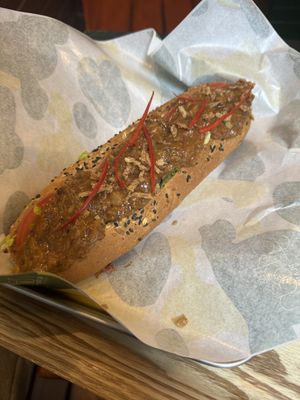 Chilli hotdoggs  at Carrot & Cleaver  in Shanghai
