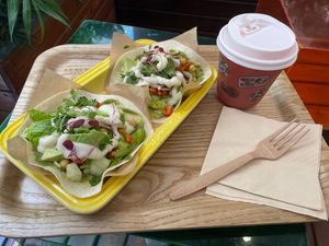 New Summer Menu! This year they added a TON of avocado themed dishes, including these avocado tacos. And!! They have a new kombucha drink: Watermelon Kombucha! Not too sweet~ at Carrot & Cleaver  in Shanghai