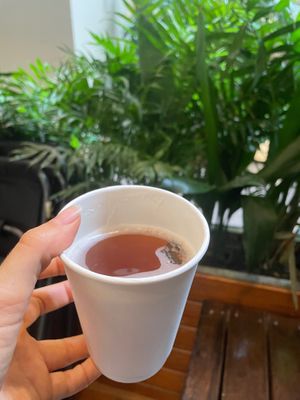 Hot Kombucha! It’s plum rain season here and I desperately needed something warm, comforting and full probiotics 😷 Thank goodness Carrot&Cleaver has warm options! at Carrot & Cleaver  in Shanghai