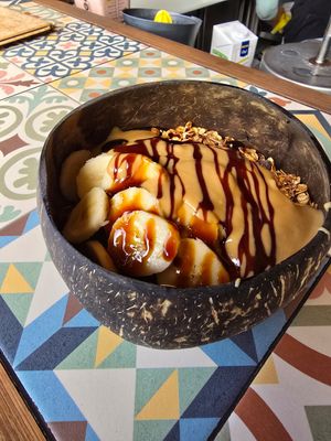 Acai bowl at Rocha Beach House in Portimao
